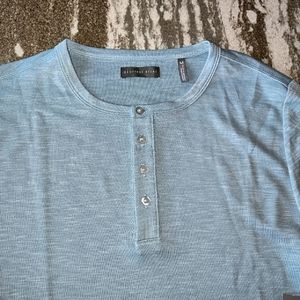 Geoffrey Beene Men's Long Sleeve Super Soft Henley New Size Large